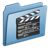 Blue Movies Old Icon 48x48 png